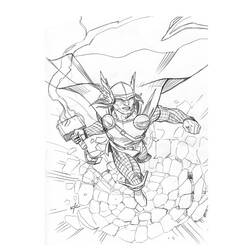 Coloring page: Thor (Superheroes) #75855 - Free Printable Coloring Pages