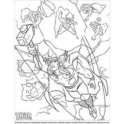 Coloring page: Thor (Superheroes) #75856 - Free Printable Coloring Pages