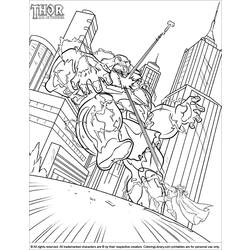 Coloring page: Thor (Superheroes) #75859 - Free Printable Coloring Pages