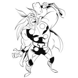 Coloring page: Thor (Superheroes) #75861 - Free Printable Coloring Pages