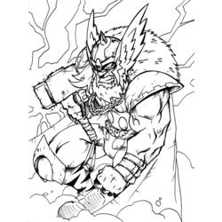 Coloring page: Thor (Superheroes) #75871 - Free Printable Coloring Pages