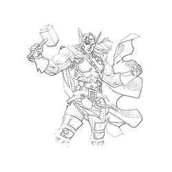 Coloring page: Thor (Superheroes) #75896 - Free Printable Coloring Pages