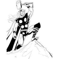 Coloring page: Thor (Superheroes) #75916 - Free Printable Coloring Pages