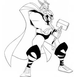 Coloring page: Thor (Superheroes) #75930 - Free Printable Coloring Pages
