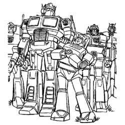 Coloring page: Transformers (Superheroes) #75107 - Free Printable Coloring Pages
