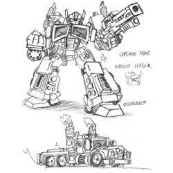 Coloring page: Transformers (Superheroes) #75162 - Free Printable Coloring Pages
