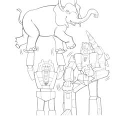 Coloring page: Transformers (Superheroes) #75297 - Free Printable Coloring Pages