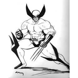Coloring page: Wolverine (Superheroes) #74844 - Free Printable Coloring Pages