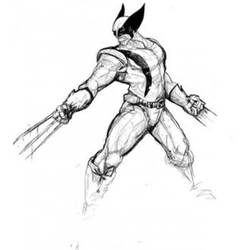 Coloring page: Wolverine (Superheroes) #74858 - Printable coloring pages
