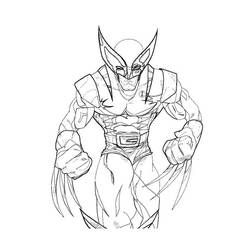 Coloring page: Wolverine (Superheroes) #74860 - Printable coloring pages