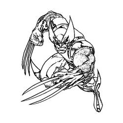 Coloring page: Wolverine (Superheroes) #74865 - Printable coloring pages
