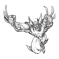 Coloring page: Wolverine (Superheroes) #74882 - Printable coloring pages