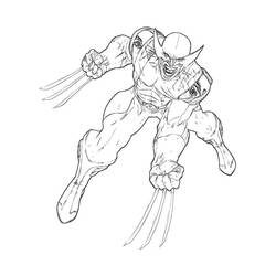 Coloring page: Wolverine (Superheroes) #74889 - Printable coloring pages