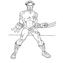 Coloring page: Wolverine (Superheroes) #74941 - Free Printable Coloring Pages