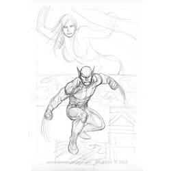 Coloring page: Wolverine (Superheroes) #74976 - Free Printable Coloring Pages