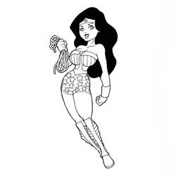 Coloring page: Wonder Woman (Superheroes) #74549 - Free Printable Coloring Pages