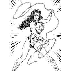 Coloring page: Wonder Woman (Superheroes) #74552 - Free Printable Coloring Pages