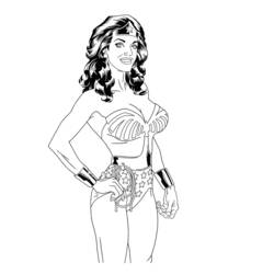 Coloring page: Wonder Woman (Superheroes) #74567 - Printable coloring pages