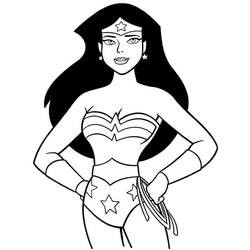Coloring page: Wonder Woman (Superheroes) #74582 - Printable coloring pages