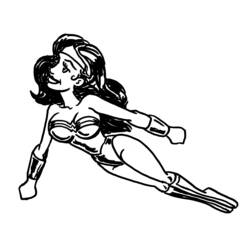 Coloring page: Wonder Woman (Superheroes) #74601 - Printable coloring pages