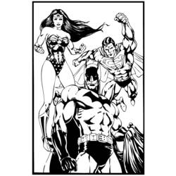 Coloring page: Wonder Woman (Superheroes) #74616 - Free Printable Coloring Pages
