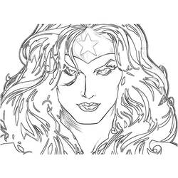 Coloring page: Wonder Woman (Superheroes) #74629 - Free Printable Coloring Pages