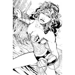 Coloring page: Wonder Woman (Superheroes) #74691 - Free Printable Coloring Pages