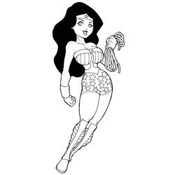 Coloring page: Wonder Woman (Superheroes) #74707 - Free Printable Coloring Pages