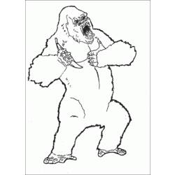 Coloring page: King Kong (Supervillains) #79137 - Free Printable Coloring Pages