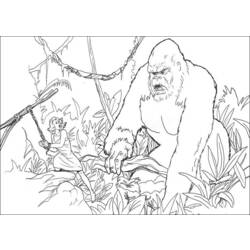 Coloring page: King Kong (Supervillains) #79138 - Free Printable Coloring Pages