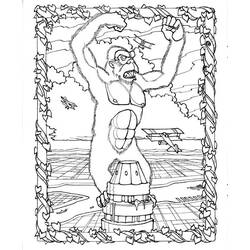 Coloring page: King Kong (Supervillains) #79163 - Free Printable Coloring Pages