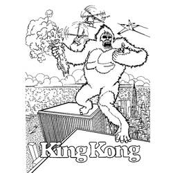 Coloring page: King Kong (Supervillains) #79188 - Free Printable Coloring Pages