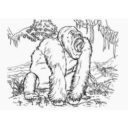 Coloring pages: King Kong - Printable Coloring Pages