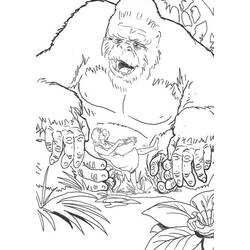 Coloring page: King Kong (Supervillains) #79202 - Free Printable Coloring Pages