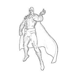 Coloring page: Magneto (Supervillains) #80820 - Printable coloring pages