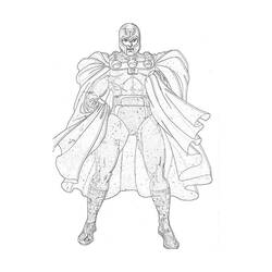 Coloring page: Magneto (Supervillains) #80872 - Printable coloring pages