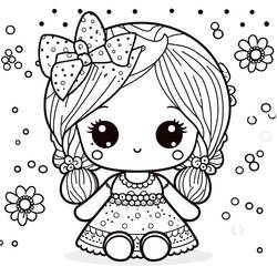 Coloring pages: Doll - Free Printable Coloring Pages