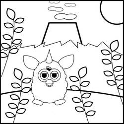 Coloring pages: Furby - Free Printable Coloring Pages