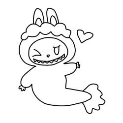 Coloring page: Labubu (Toys and Games) #220827 - Free Printable Coloring Pages