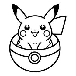 Coloring pages: Pokeball - Free Printable Coloring Pages