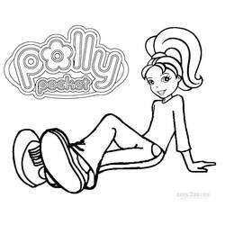 Coloring pages: Polly Pocket - Free Printable Coloring Pages