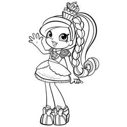 Coloring pages: Shoppies Dolls - Free Printable Coloring Pages