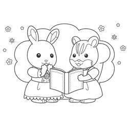 Coloring pages: Sylvanian Families - Free Printable Coloring Pages