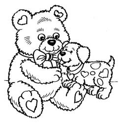 Coloring pages: Teddy Bear - Free Printable Coloring Pages