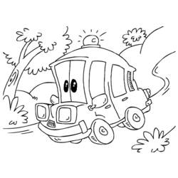Coloring page: Ambulance (Transportation) #136759 - Free Printable Coloring Pages