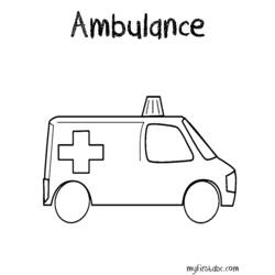 Coloring page: Ambulance (Transportation) #136761 - Printable coloring pages