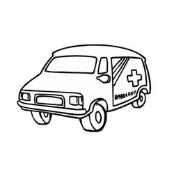 Coloring page: Ambulance (Transportation) #136767 - Printable coloring pages
