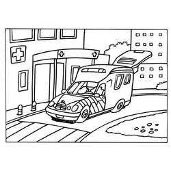 Coloring page: Ambulance (Transportation) #136769 - Free Printable Coloring Pages