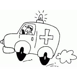 Coloring page: Ambulance (Transportation) #136784 - Free Printable Coloring Pages