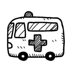 Coloring page: Ambulance (Transportation) #136794 - Free Printable Coloring Pages